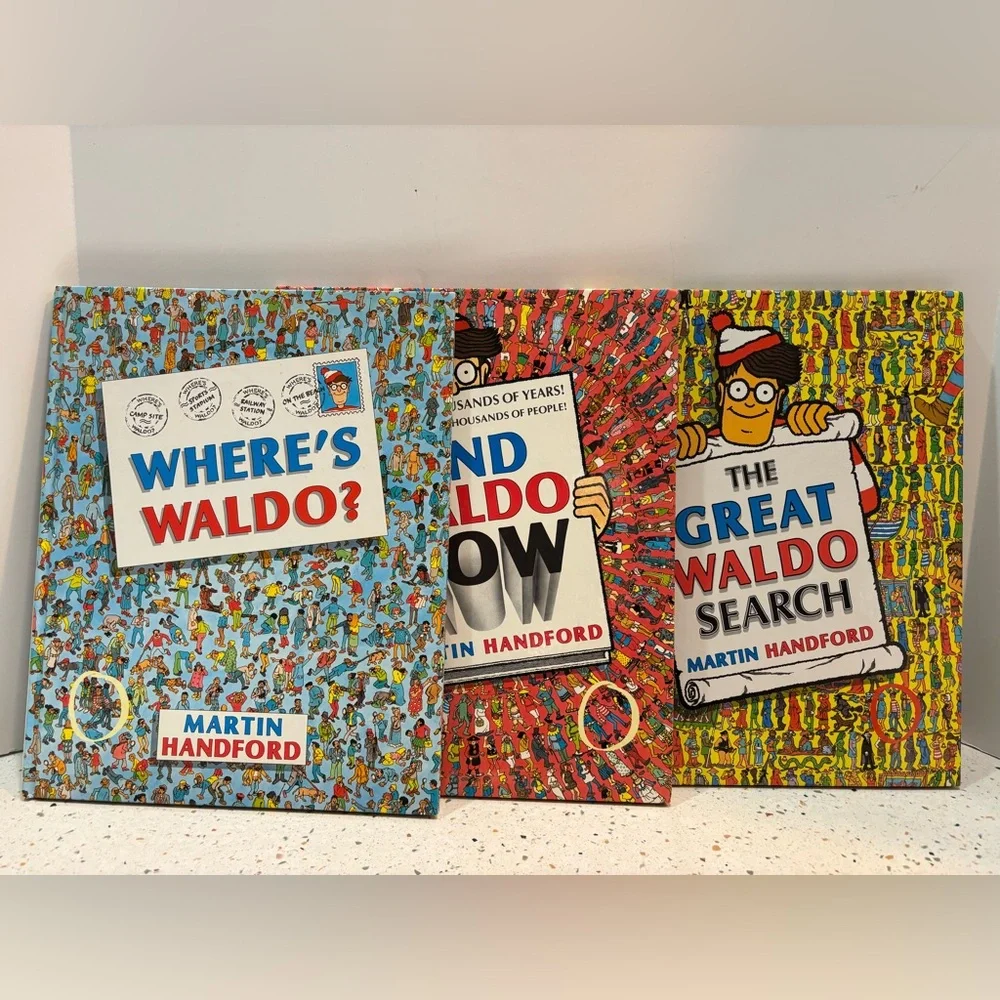 Vintage First Editions 1980s Where’s Waldo Book Lot 3 Titles‎ by Martin Handford